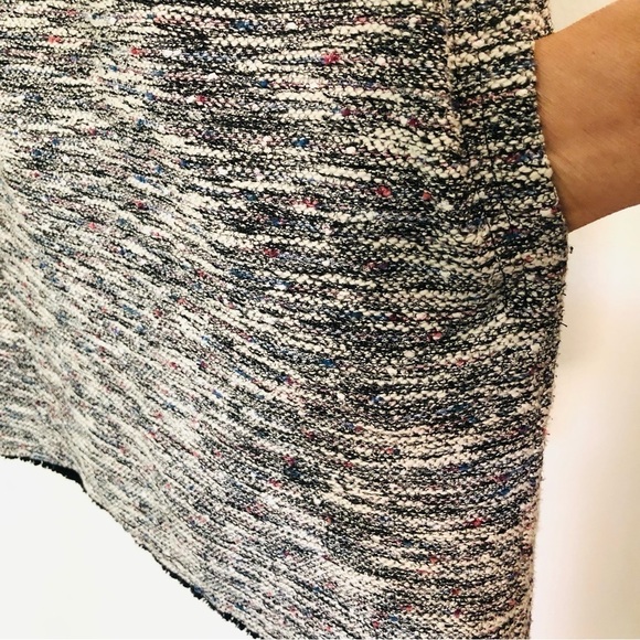 LOFT Sleeveless Tweed Boucle’ Fringed Shift Dress - Picture 12 of 16